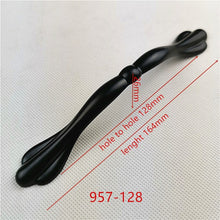 Load image into Gallery viewer, Zinc Alloy Black Cabinet Handles American style Kitchen Cupboard Door Pulls Drawer Knobs Fashion Furniture Handle Hardware