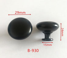 Load image into Gallery viewer, Zinc Alloy Black Cabinet Handles American style Kitchen Cupboard Door Pulls Drawer Knobs Fashion Furniture Handle Hardware