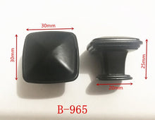 Load image into Gallery viewer, Zinc Alloy Black Cabinet Handles American style Kitchen Cupboard Door Pulls Drawer Knobs Fashion Furniture Handle Hardware