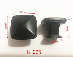 Zinc Alloy Black Cabinet Handles American style Kitchen Cupboard Door Pulls Drawer Knobs Fashion Furniture Handle Hardware
