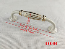 Load image into Gallery viewer, Zinc Alloy Black Cabinet Handles American style Kitchen Cupboard Door Pulls Drawer Knobs Fashion Furniture Handle Hardware