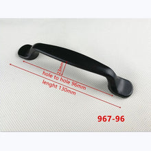 Load image into Gallery viewer, Zinc Alloy Black Cabinet Handles American style Kitchen Cupboard Door Pulls Drawer Knobs Fashion Furniture Handle Hardware
