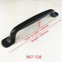 Load image into Gallery viewer, Zinc Alloy Black Cabinet Handles American style Kitchen Cupboard Door Pulls Drawer Knobs Fashion Furniture Handle Hardware