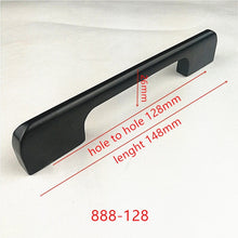 Load image into Gallery viewer, Zinc Alloy Black Cabinet Handles American style Kitchen Cupboard Door Pulls Drawer Knobs Fashion Furniture Handle Hardware