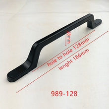 Load image into Gallery viewer, Zinc Alloy Black Cabinet Handles American style Kitchen Cupboard Door Pulls Drawer Knobs Fashion Furniture Handle Hardware